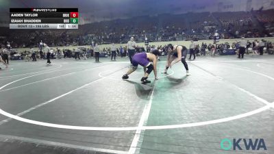 195 lbs 3rd Place - Aaden Taylor, Broken Bow Youth Wrestling vs Izaiah Shadden, Bristow Elementary Wrestling Club