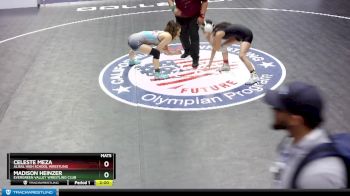 106 lbs 1st Place Match - Madison Heinzer, Evergreen Valley Wrestling Club vs Celeste Meza, Alisal High School Wrestling