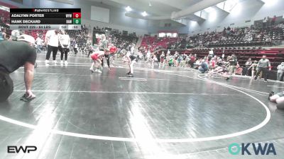 64 lbs Quarterfinal - Adalynn Porter, Willard Youth Wrestling vs Hank Deckard, Raw Wrestling Club