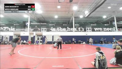 134 lbs Rr Rnd 2 - John Mozzani IV, Kraken Blue - HSCB vs Mitch Wentling, Mosers Mat Club - HSCB