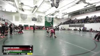 140 lbs Cons. Round 4 - Danaye Van Doren, Covina vs Elizabeth Kankiewicz, La Canada