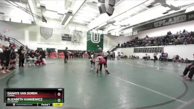 140 lbs Cons. Round 4 - Danaye Van Doren, Covina vs Elizabeth Kankiewicz, La Canada