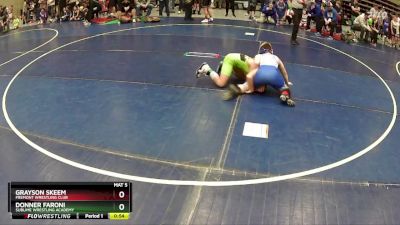 100 lbs Cons. Round 1 - Donner Faroni, Sublime Wrestling Academy vs Grayson Skeem, Fremont Wrestling Club