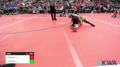 64 lbs Rr Rnd 2 - Sawyer Shouse, Morrison Takedown Club vs Jaxson Kimball, Wichita Blue Knights