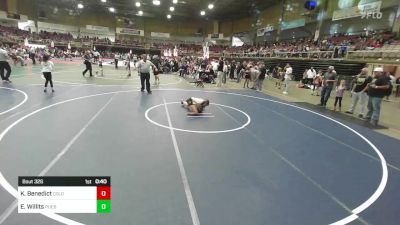 81 lbs Consi Of 4 - Kevin Benedict, Colorado Cobras vs Edward Willits, Pueblo County WC