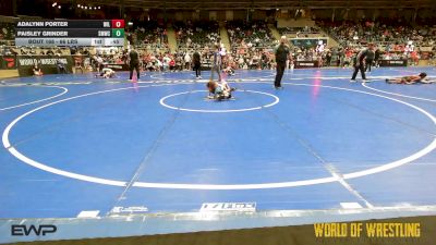 66 lbs Consolation - Adalynn Porter, Willard Youth Wrestling vs Paisley Grinder, SMWC Wolfpack