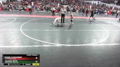 60 lbs Champ. Round 2 - Tanner Seitz, Burlington Youth WC vs Chase Alexander, Luxemburg-Casco