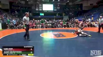 170 lbs Quarterfinals (8 Team) - Luke Zook, Yorkville (H.S.) vs Danny Decristofaro, Elmhurst (York)