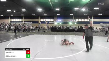 73 lbs Semifinal - Quintin Faull, Red Wave WC vs Julian Lawrence, Red Wave WC