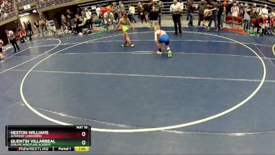 75 lbs Cons. Round 5 - Quentin Villarreal, Sublime Wrestling Academy vs Heston Williams, Altamont Longhorns