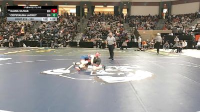 100 lbs Round 2 - Crystalina Lackey, Southern-AA vs Iliana Olivas, Havre De Grace