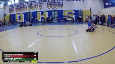 132 lbs Quarterfinal - Isfandier Sharipov, Osceola (Kissimmee) vs Preston Thompkins, Riverdale