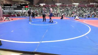 285 lbs Semifinal - Kyler Pettit, Bauxite Mini Miners Wrestling vs Samuel Osborne, Harrison Youth Wrestling