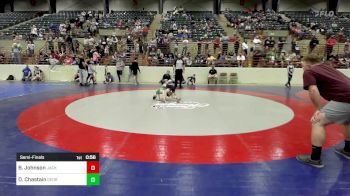 46 lbs Semifinal - Beau Johnson, Jackson County Wrestling Club vs David (Dan) Chastain, Georgia