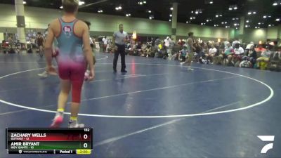 132 lbs Round 2 (8 Team) - Amir Bryant, Indy Giants vs Zachary Wells, OutKast