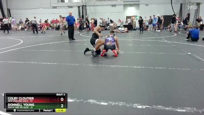 157 lbs Placement (4 Team) - Colby Cloutier, New England Gold vs Donnell Young, South Side WC Blue