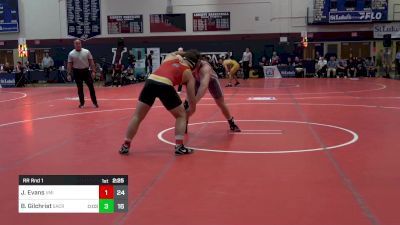 285 lbs Rr Rnd 1 - Josh Evans, VMI vs Brendan Gilchrist, Sacred Heart