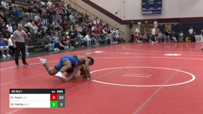 184 lbs Rr Rnd 1 - Nathan Haas, Cal Baptist vs Marcus Petite, Buffalo