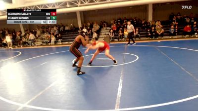 197 lbs Champ. Round 1 - Jackson Hallett, Western Colorado University vs Chance Meggs, Labette Community College