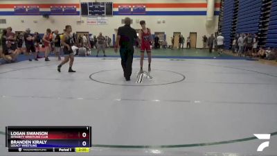 138 lbs Quarterfinal - Logan Swanson, Integrity Wrestling Club vs Branden Kiraly, Legacy Wrestling