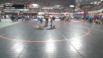 A - 285 lbs 5th Place Match - Tommy Lewis, Havre vs Trey Daly, Lockwood (Billings)
