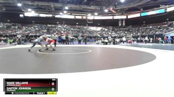 144 lbs Semifinal - Daeton Johnson, Chiawana vs Wade Williams, American Falls