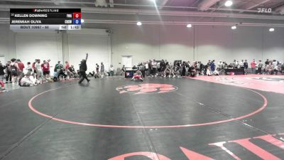 60 lbs Cons. Round 5 - Kellen Downing, Flathead Wrestling Academy vs Jeremiah Oliva, Crater High School Wrestling