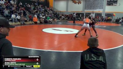 N-15 lbs Quarterfinal - Evan Smith, Solon Spartan Wrestling Club vs Christa Makuku, Hammerin Hawks