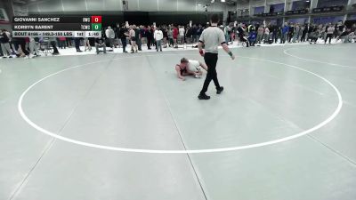 149.3-150 lbs Champ. Round 2 - Korbyn Barent, Team Champs Wrestling Club vs Giovanni Sanchez, Duran Wrestling Club