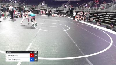 132 lbs Rr Rnd 1 - Josie Holman, Missouri Outlaws vs Caitlyn Van Pragg, Midwest Misfits