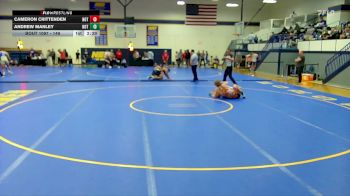 149 lbs Cons. Round 4 - Andrew Manley, Northern Oklahoma College-Tonkawa vs Cameron Crittenden, Northern Oklahoma College-Tonkawa
