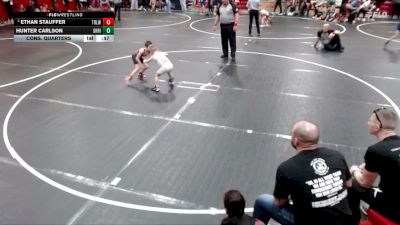 56 lbs Cons. Quarters - Hunter Carlson, Shootbox Rigby vs Ethan Stauffer, Team Real Life Wrestling