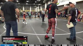 91 lbs Round 3 (4 Team) - Dilynn Albrecht, Badger Girls vs Reagan Eaton, Hastings Wrestling Academy