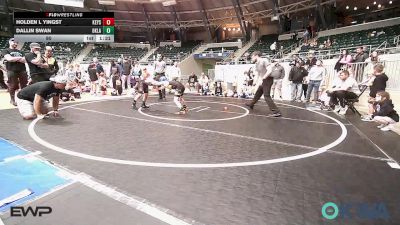 90 lbs Rr Rnd 1 - Holden L Yingst, Keystone Kids Wrestling Club vs Dallin Swan, Oklahoma Strong- White 9U