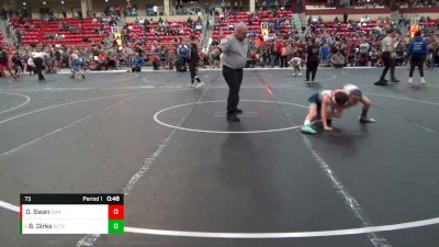 73 lbs Cons. Round 2 - Brogan Dirks, Scott City Takedown Club vs Owen Swan, SlyFox Wrestling Academy