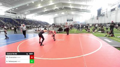 116 lbs Consi Of 16 #2 - Michael Evanston, Parker Invictus WC vs Aziel Velasquez, War Wc