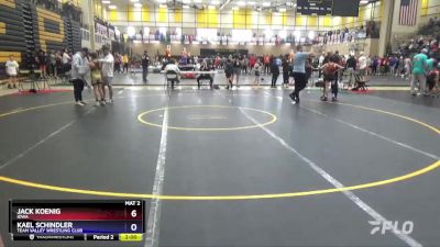 77 lbs Cons. Semi - Jack Koenig, Iowa vs Kael Schindler, Team Valley Wrestling Club