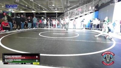 46 lbs Cons. Round 1 - Shayden Hughes, Linn County vs Ethan Ikenberry, Sunflower Kids Wrestling Club