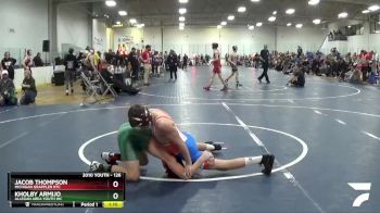 126 lbs Quarterfinal - Kholby Armijo, Allegan Area Youth WC vs Jacob Thompson, Michigan Grappler RTC