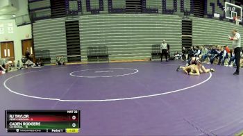 120 lbs Placement Matches (8 Team) - Caden Rodgers, Cathedral vs RJ Taylor, Perry Meridian