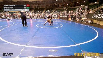 110 lbs Consi Of 4 - Chance Morris, Cordoba Trained vs Brysen Frey, Caveman Wrestling