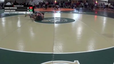 157 lbs Prelim - Mason Ducat, LOURDES UNIV vs Aiden Hutchins, Unattached