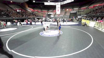 132 lbs Champ. Rd Of 32 - Caleb Smith, Frontier High School Wrestling vs Christian Vazquez, Project 8 Wrestling