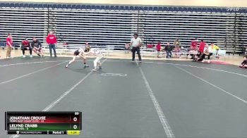 80 lbs Round 5 (6 Team) - Jonathan Crouse, Terps East Coast Elite vs Lelynd Crabb, Riverheads