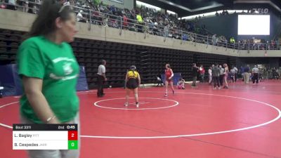 103 lbs Semifinal - Lydia Bagley, Pittstown vs Bryn Cespedes, Jarrettsville