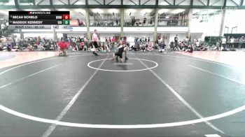 92-100 lbs Cons. Round 2 - Maddux Kennedy, Geneseo vs Micah Schield, Unattached