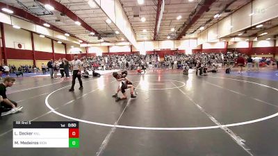 Rr Rnd 5 - Lorelei Decker, Killingly Youth vs Maxwel Medeiros, Iron Faith Wrestling