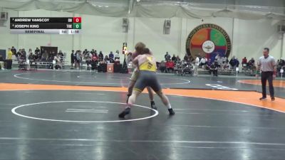 285 lbs Semifinal - Joseph King, Thiel vs Andrew Vanscoy, Baldwin Wallace