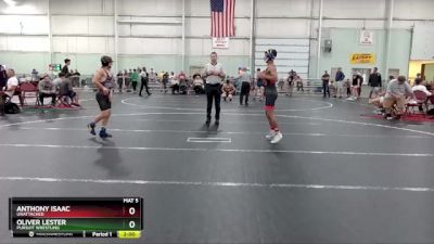 113 lbs Cons. Round 3 - Anthony Isaac, Unattached vs Oliver Lester, Pursuit Wrestling