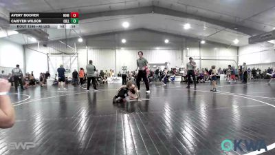 46 lbs Consi Of 4 - Avery Booher, Honey Badgers Wrestling Club vs Caisyen Wilson, Collinsville Cardinal Youth Wrestling